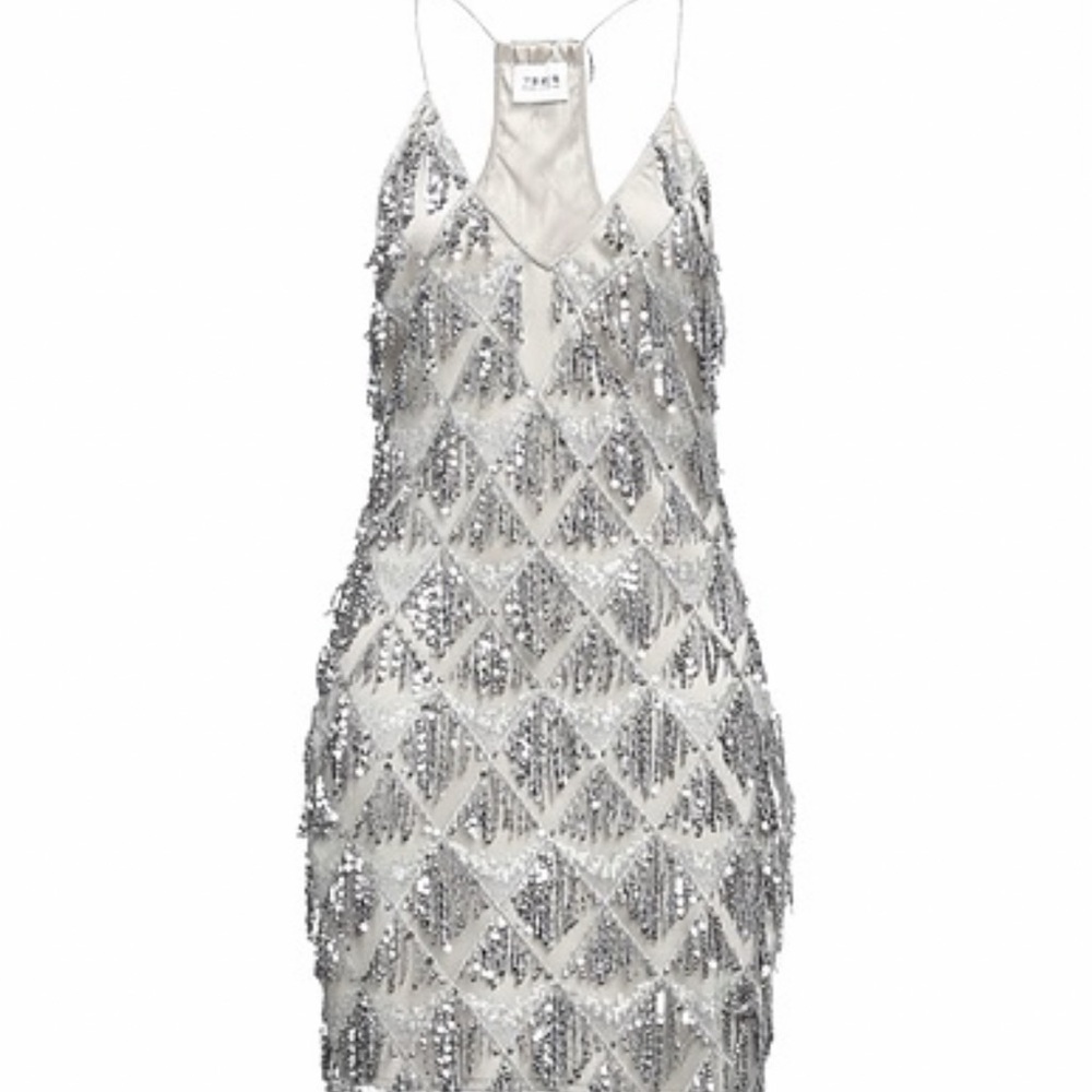 Silver Sequin Dress